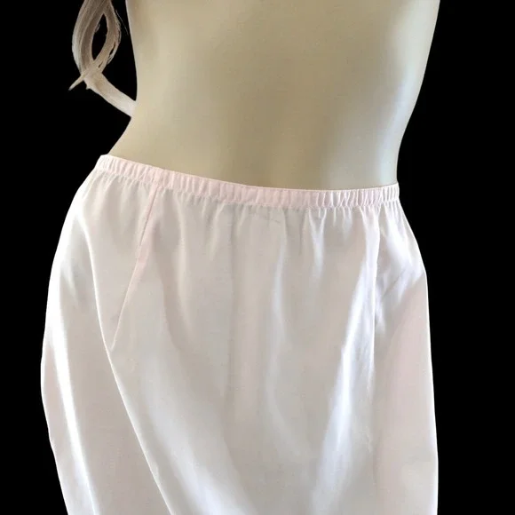 60s Vintage Pink‎ Half Slip Skirt Small | Swishy Nylon Petticoat Lingerie - Picture 2 of 7